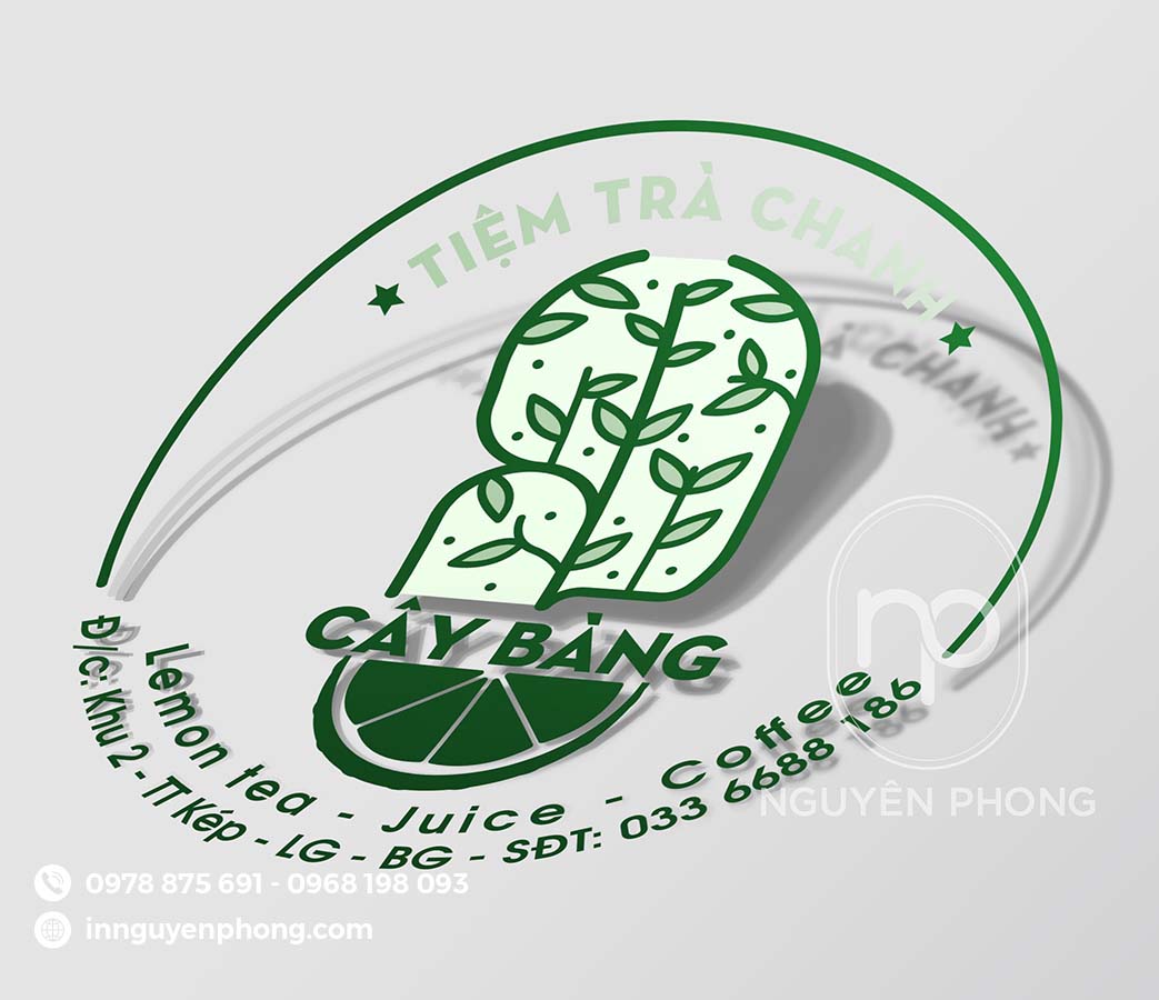 Mẫu tem decal trong in  sắc nét 